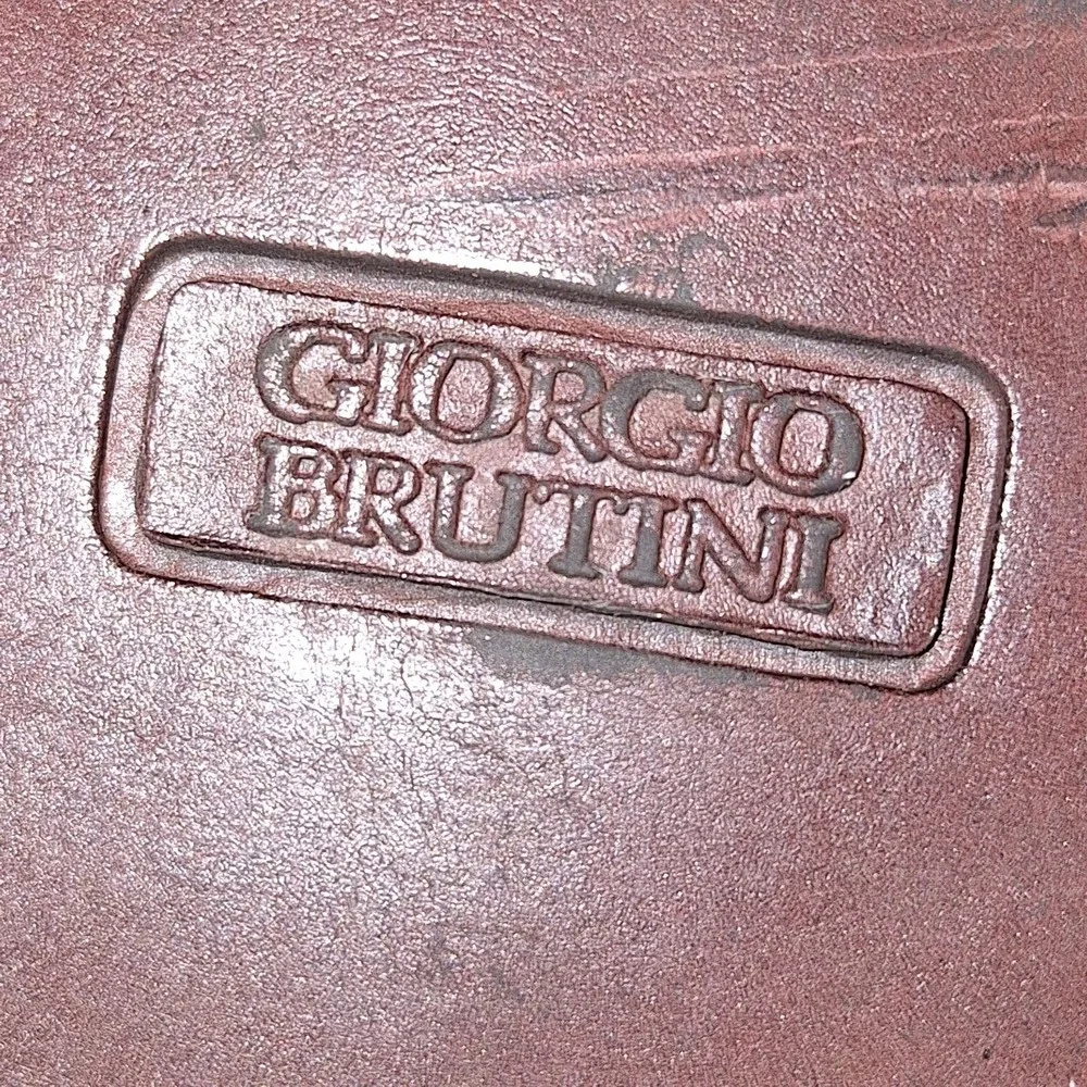 GIORGIO BRUTINI MENS SHOE 9 M WOVEN BARTELL‎ KILTED TASSEL LOAFER NWOB BROWN
